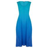 ALQUEMA |  COLLARE COAT & DRESS - BLUEBIRD TO DAZZLING BLUE